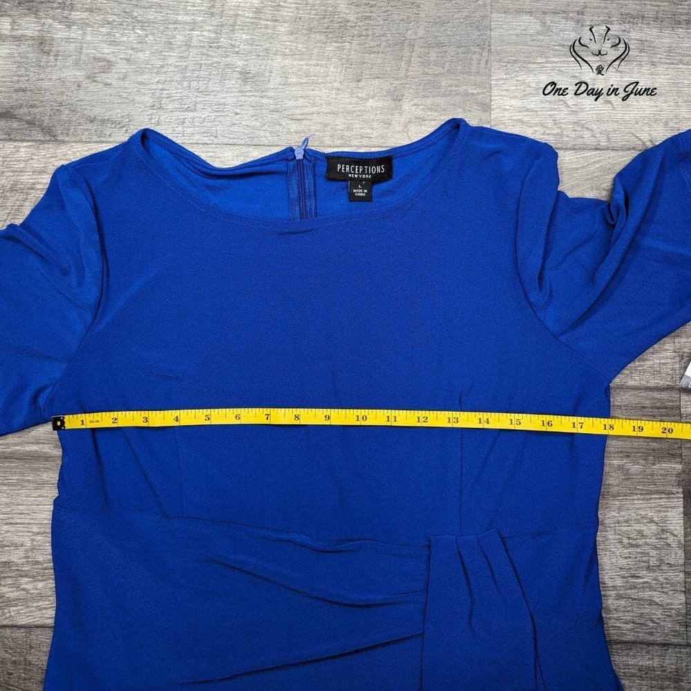 Perceptions Short Sleeve Fit & Flare Dress Size L - Picture 4 of 7